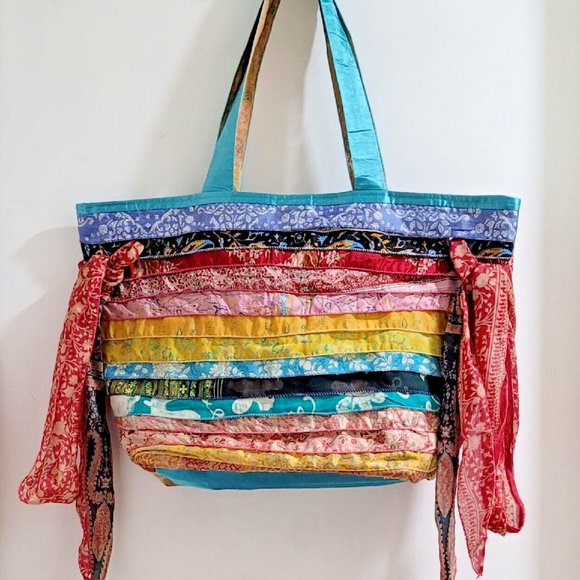 unbranded | Bags | Handmade Tote Book Bag Multi Layers Of Ruffles ...